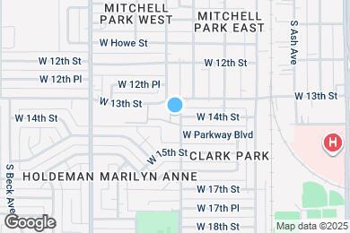 Map image of the property - 1329 S Mitchell Dr
