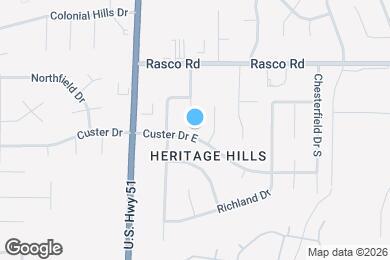 Map image of the property - 1332 Custer Dr E