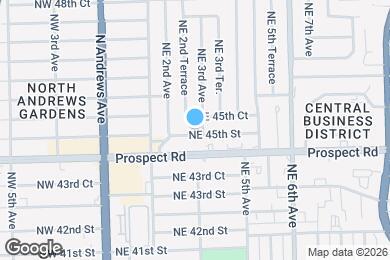 Map image of the property - 261 NE 45th St