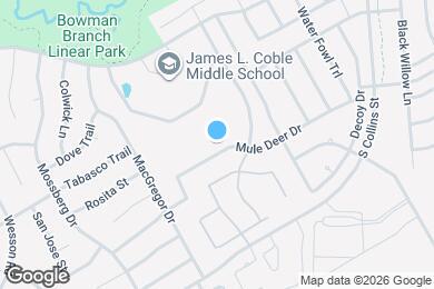 Map image of the property - 1201 Mule Deer Dr