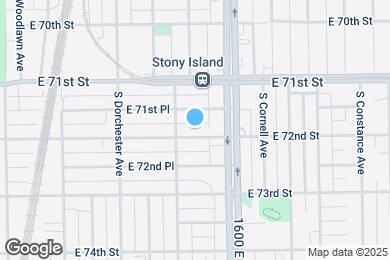 Map image of the property - 1518 E 72nd St