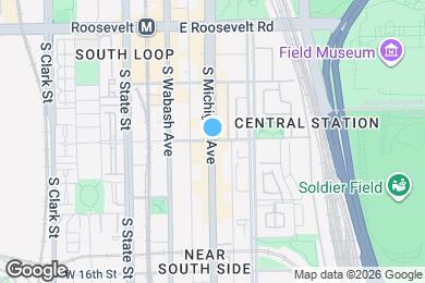 Map image of the property - 1267 S Michigan Ave