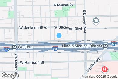 Map image of the property - 2128 W Van Buren St