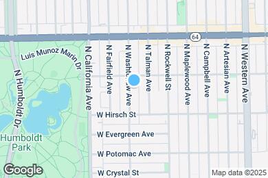 Map image of the property - 1441 N Washtenaw Ave