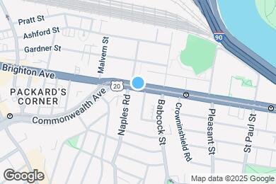 Map image of the property - 1050 Commonwealth Ave