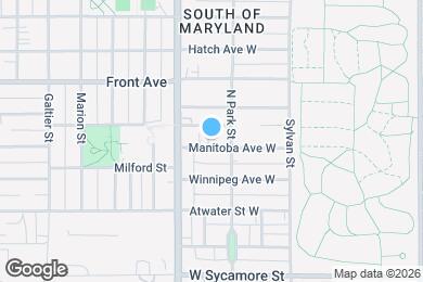 Map image of the property - 107 Manitoba Ave W