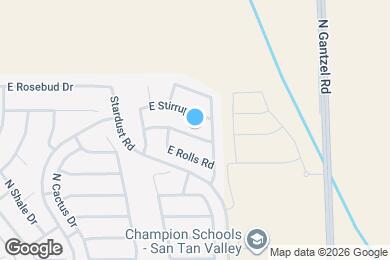 Map image of the property - 1476 E Saguaro Trail