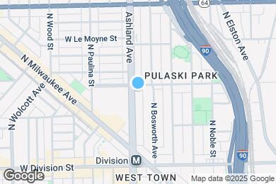Map image of the property - 1353 Ashland Ave
