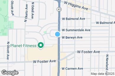 Map image of the property - 7201 W Summerdale Ave