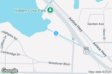 Map image of the property - Hidden Cove