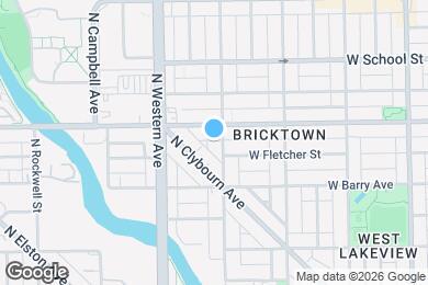 Map image of the property - 3144 N Oakley Ave