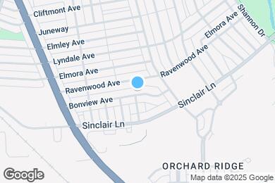 Map image of the property - 3800 Bonview Ave