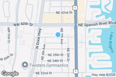 Map image of the property - 474 NE 38th St