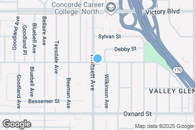 Map image of the property - 6160 Whitsett Ave