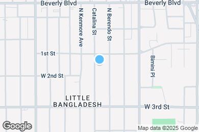 Map image of the property - 128 S Catalina St