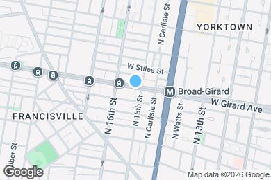 Map image of the property - 1522 W Girard Ave