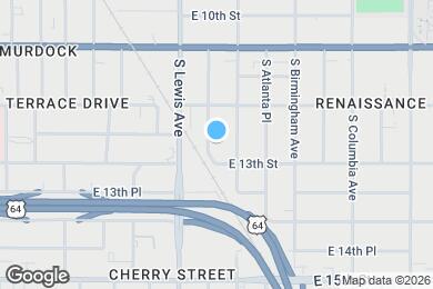 Map image of the property - 1235 S Lewis Pl