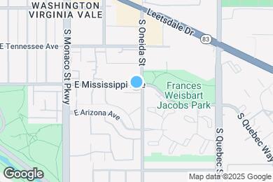 Map image of the property - 6880 E Mississippi Ave