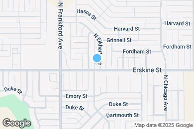 Map image of the property - 603 N Elkhart Ave