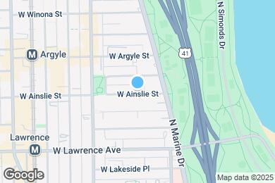Map image of the property - 844 W Ainslie St