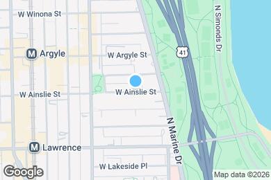 Map image of the property - 846 W Ainslie St