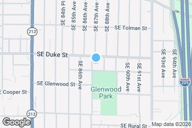 Map image of the property - 6524 SE 87th Ave
