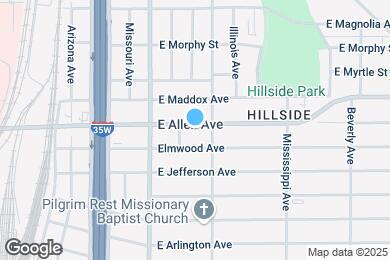 Map image of the property - 958 E Allen Ave