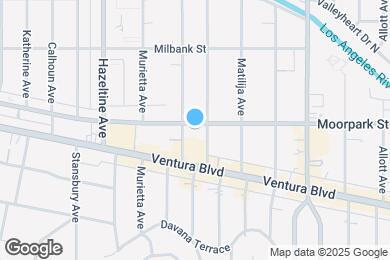 Map image of the property - 13920 Moorpark St