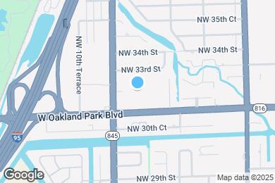 Map image of the property - 805 W Oakland Park Blvd