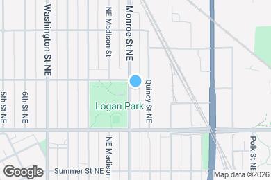 Map image of the property - 1217 Monroe St NE