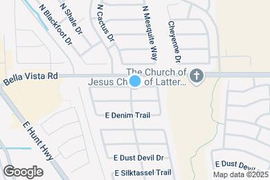 Map image of the property - 1109 E Silversmith Trail
