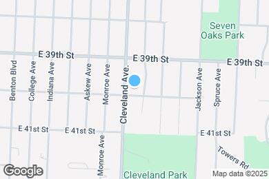 Map image of the property - 3806 E 40th St