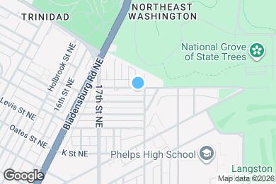 Map image of the property - 1845 M St NE