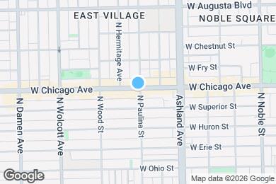 Map image of the property - 1701 W Chicago Ave