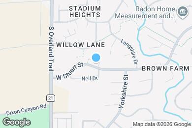 Map image of the property - 2930 W Stuart St