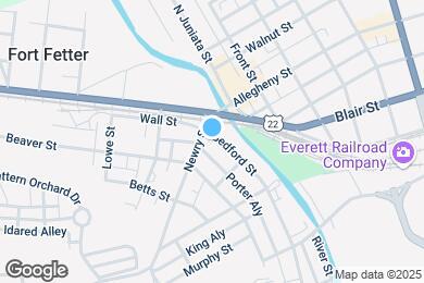 Map image of the property - 423 Bedford St