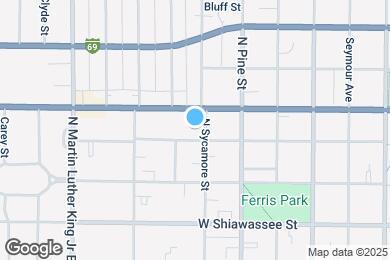 Map image of the property - 607 N Sycamore St