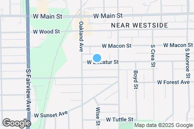 Map image of the property - 1061 W Decatur St