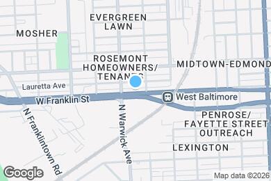 Map image of the property - 2416 W Franklin St