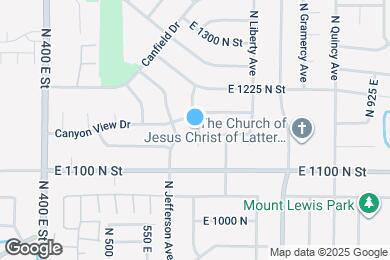 Map image of the property - 1169 N Orchard Ave