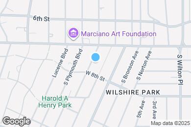 Map image of the property - 744 S.Windsor Blvd. - just south of Wilshire Blvd.