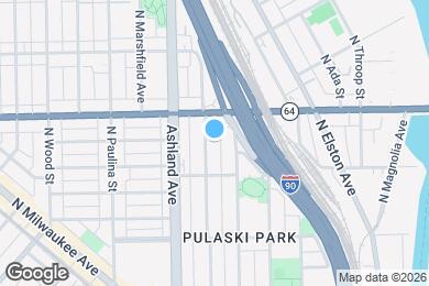 Map image of the property - 1531 N Bosworth Ave