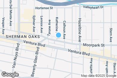Map image of the property - 14227 Moorpark St