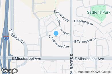Map image of the property - 14301 E Tennessee Ave