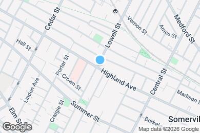 Map image of the property - 217 Highland Ave