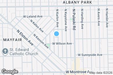 Map image of the property - 4618 N Karlov Ave