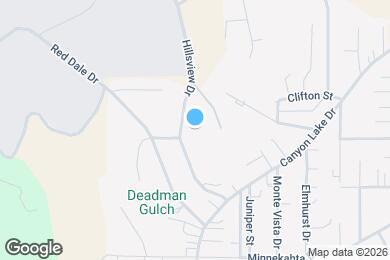 Map image of the property - 1854 Hillsview Dr