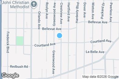 Map image of the property - 1276 Crestview Ave