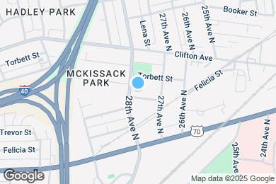 Map image of the property - 2716 Delaware Ave