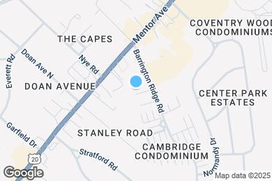Map image of the property - 1651 Mentor Ave
